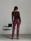 Choco leather pants
