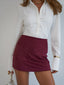 Greta Suede Mini Skirt