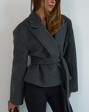 Cropped Pistachio Coat