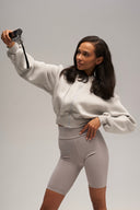 Ribbed Longline Cycling Shorts